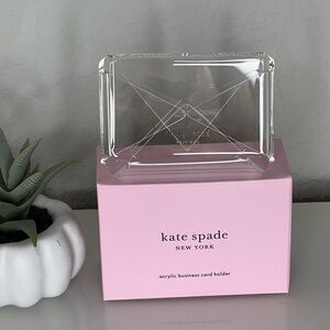 Kate Spade Acrylic Business Card Holder “Call me”